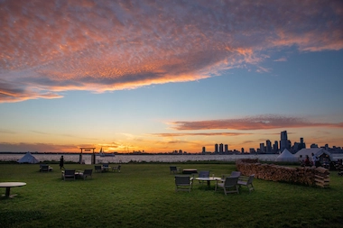 Sunset view from Governors Island